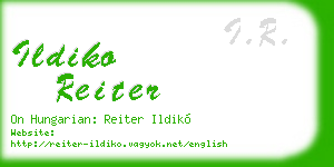 ildiko reiter business card